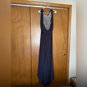 Terani Couture Scoop Neck Evening Gown